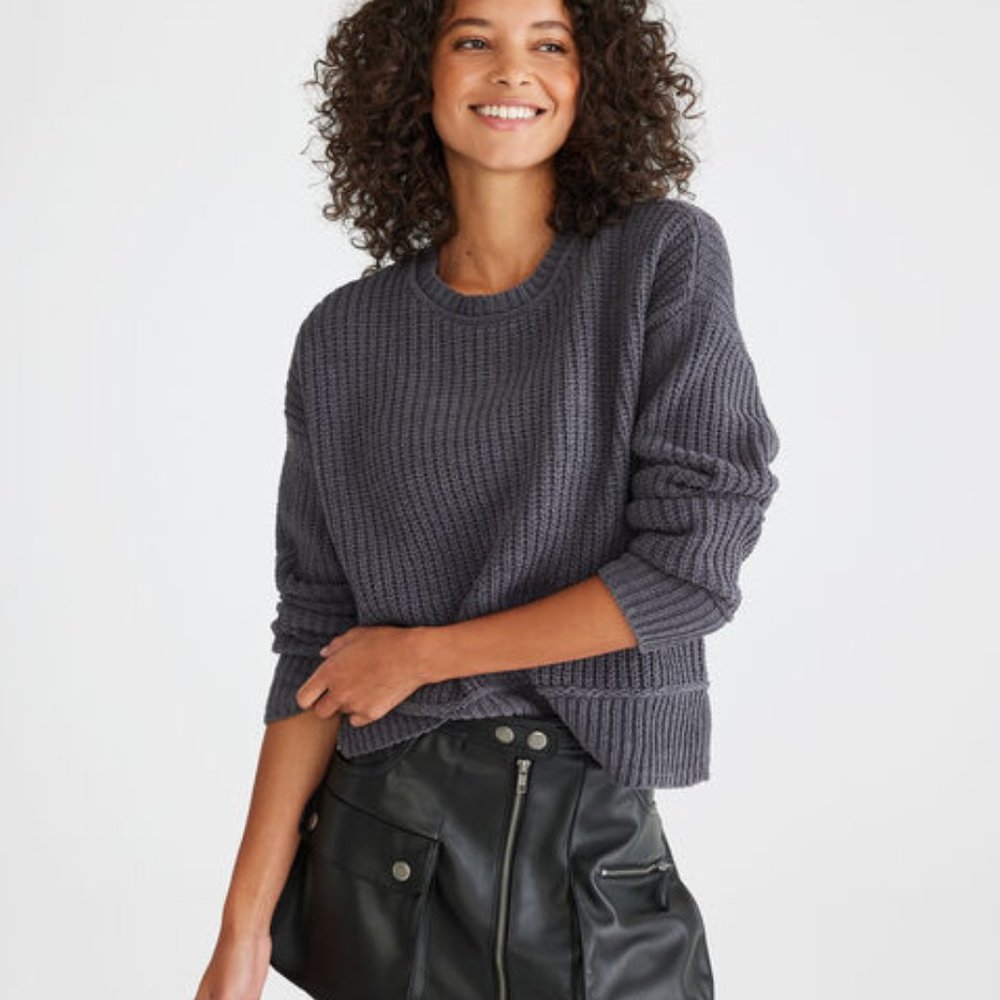 Aeropostale Gray Chenille Crew Sweater/NWT/Small